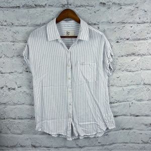 Cosmic Blue Love Ava button down top